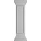 Ekena Millwork 12"W x 48"H Straight Newel Post with Panel, Peaked Capital & Base Trim (Installation kit included) NWL12X48SPP0B0 - alternate 8